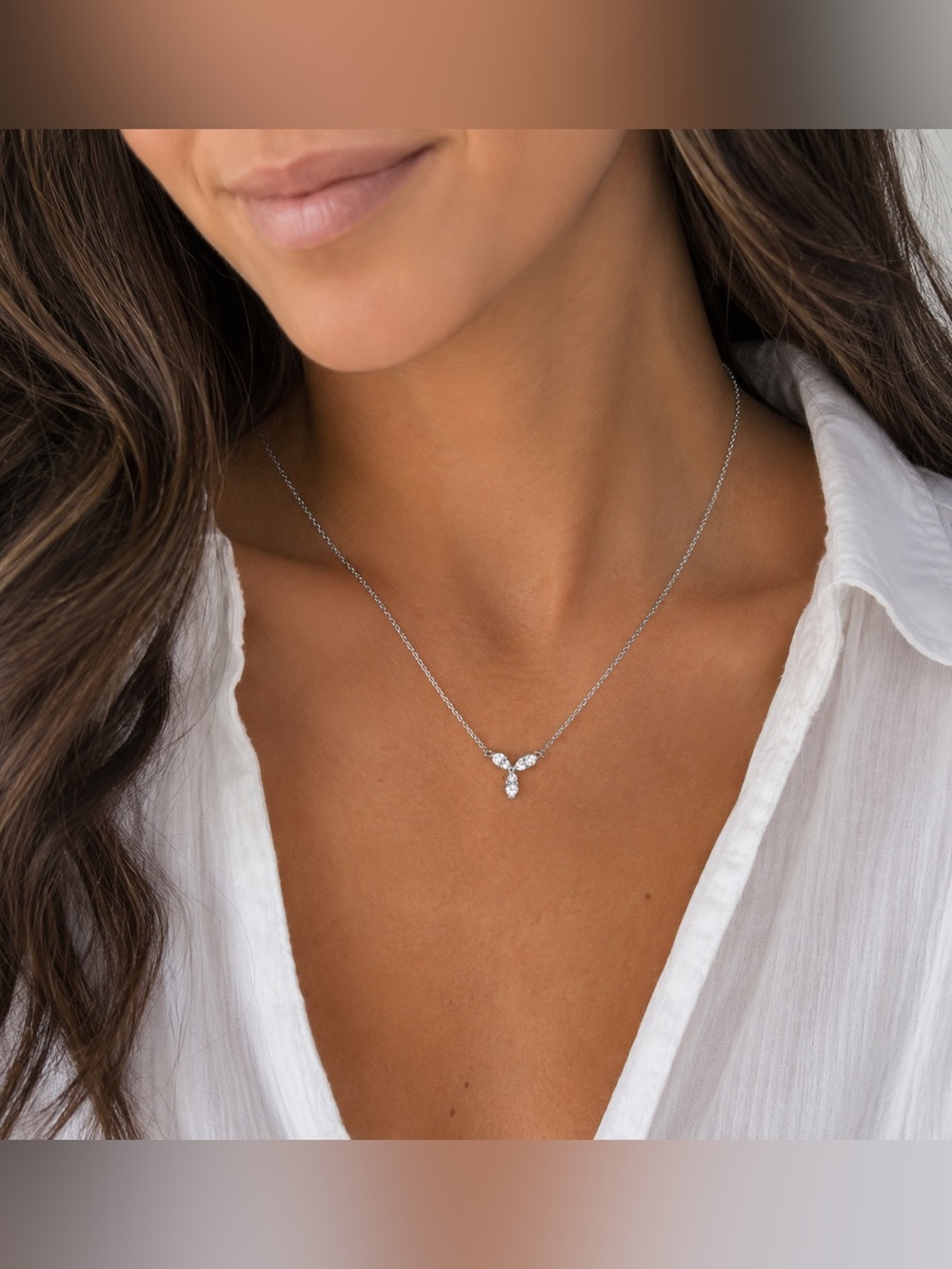Roberto Coin Diamond Platinum Necklace